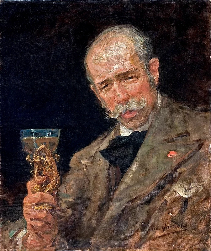 José Garnelo y Alda - Ritratto di Don Mariano Benlliure Y Gil